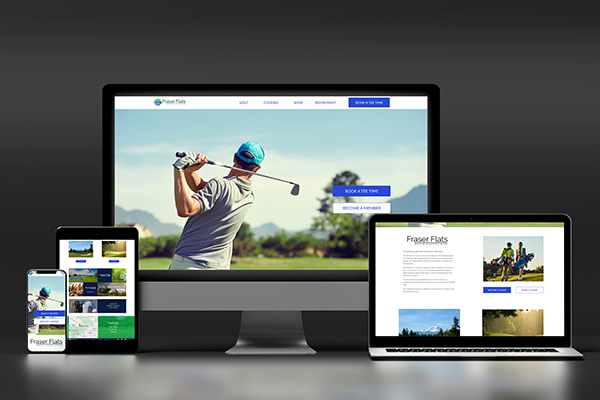desktop website mockup