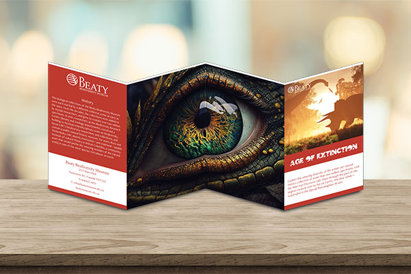 folded poster mockup
